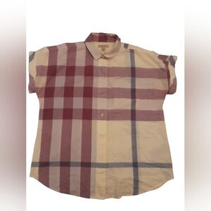 Burberry Brit Plaid Casual Button Shirt